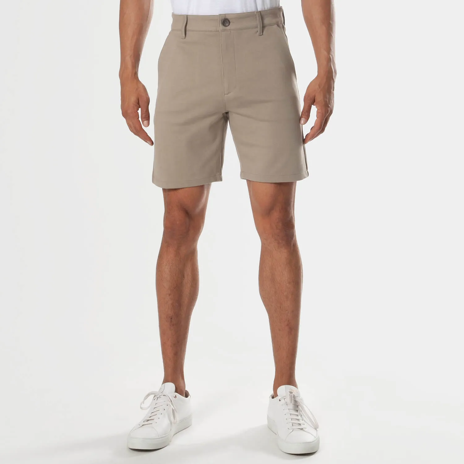 7" Khaki Comfort Knit Chino Shorts sold by True Classic