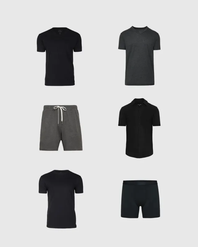 Try 1 of Everything 6-Pack - Gray & Black sold by True Classic