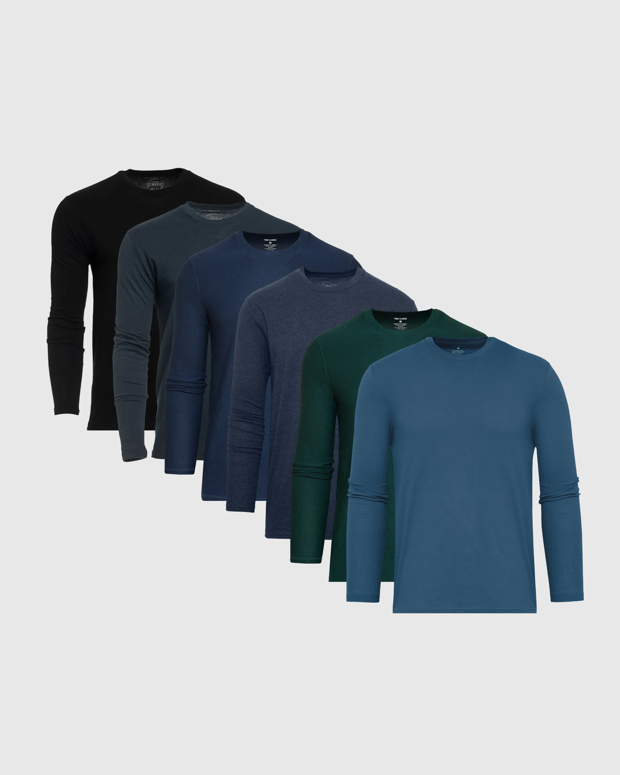 Sleek Long Sleeve Tees 6-Pack sold by True Classic