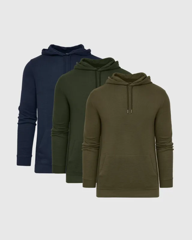 Seasonal Waffle Hoodie 3-Pack sold by True Classic