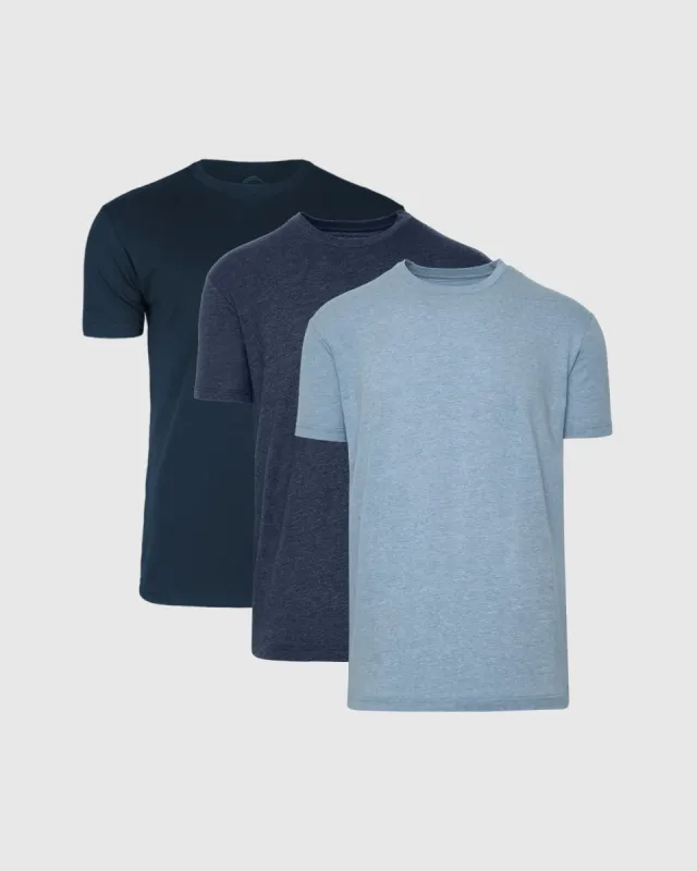 Blues Crew Neck T-Shirt 3-Pack sold by True Classic