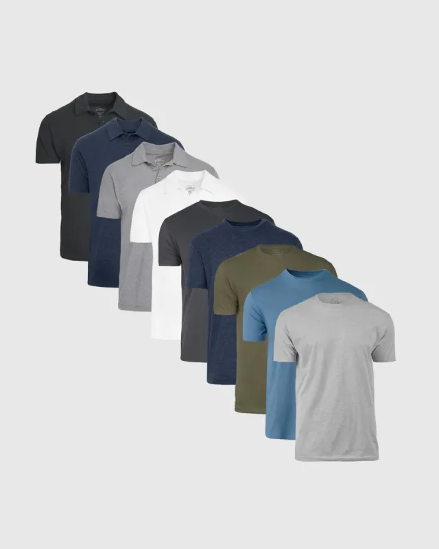 Polos & Crews 9-Pack sold by True Classic