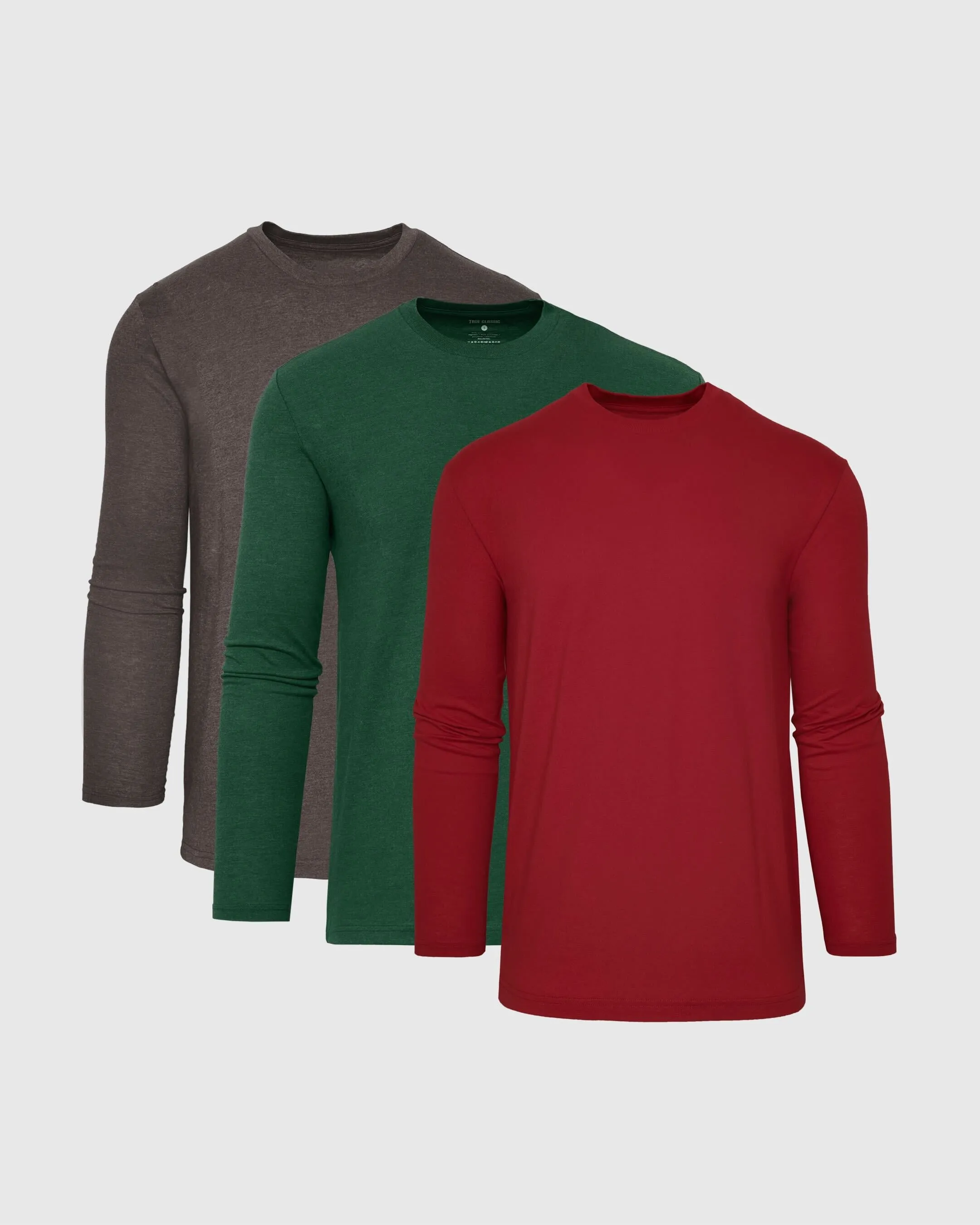 Winter Colors Long Sleeve Crew Neck T-Shirt 3-Pack sold by True Classic