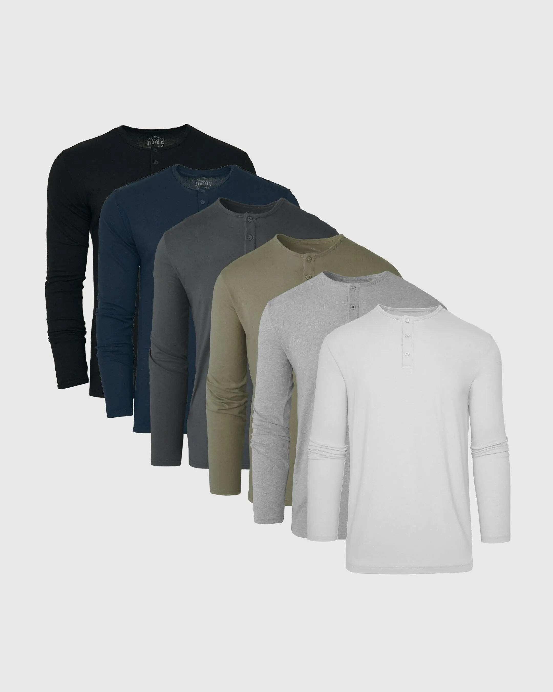 Staple Long Sleeve Henley 6-Pack sold by True Classic