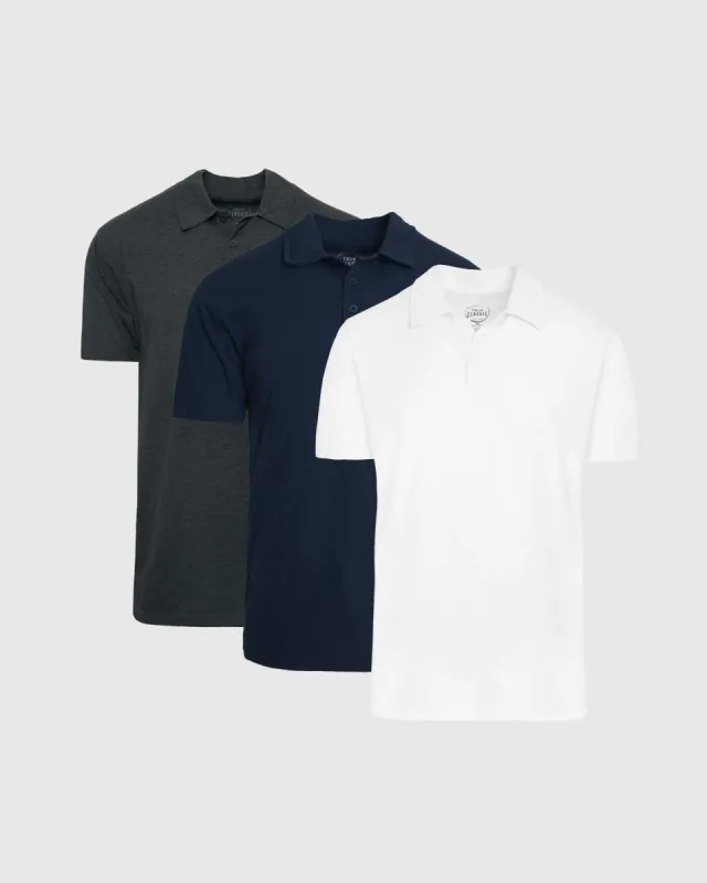 Core Short Sleeve Polo 3-Pack sold by True Classic