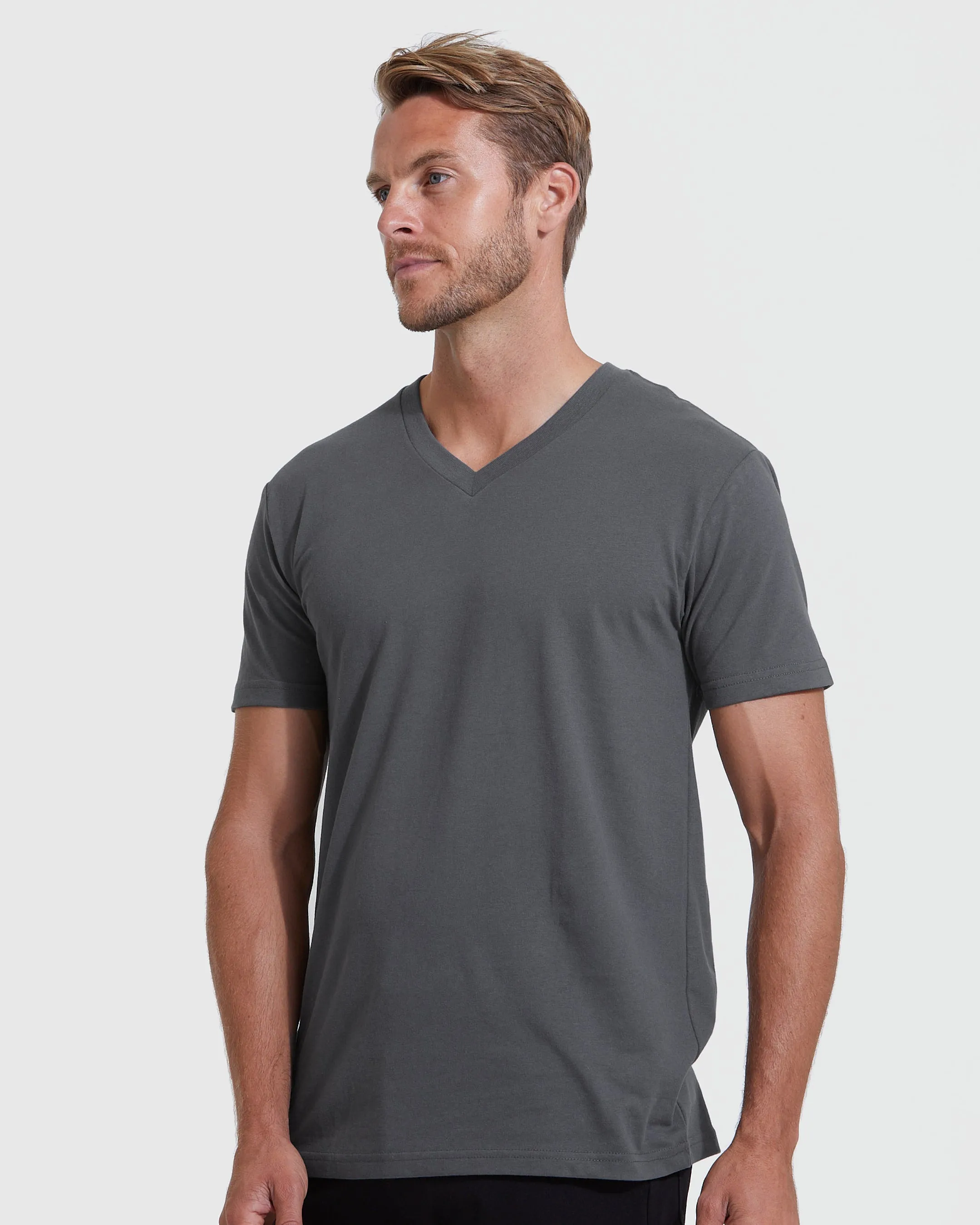 Military Steel V-Neck 3 Pack sold by True Classic product image thumbnail 3