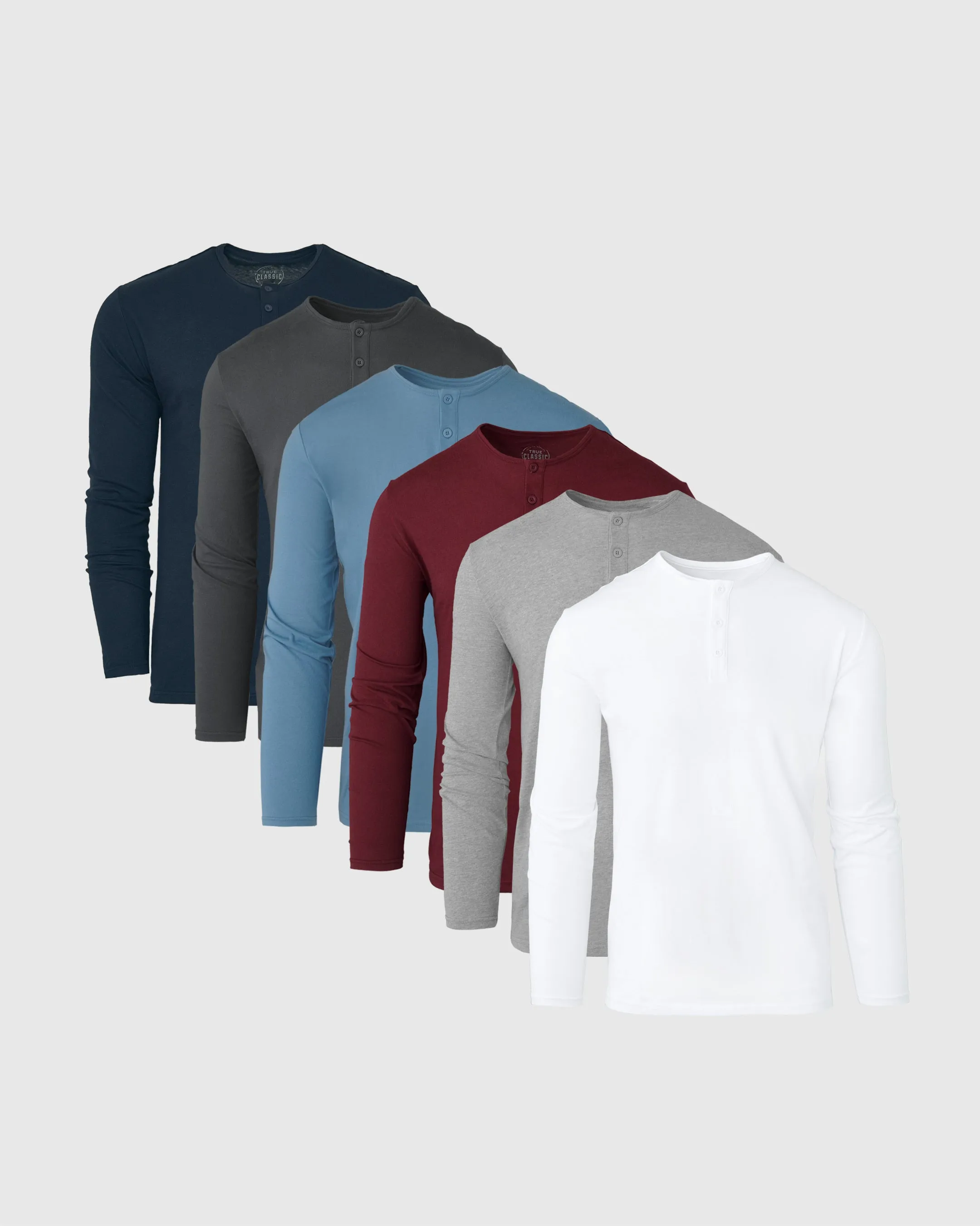 Long Sleeve Henley Color 6-Pack sold by True Classic