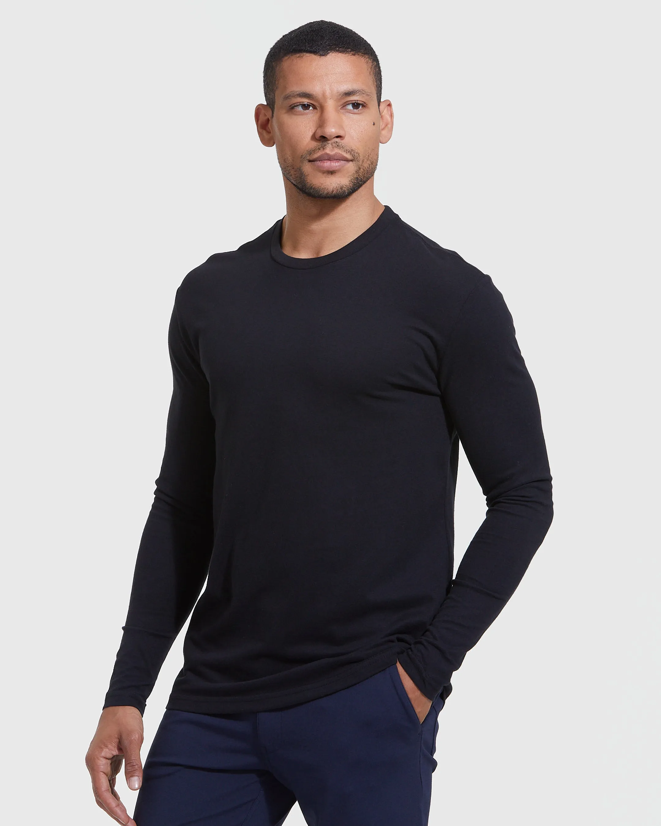Core Long Sleeve Crew Neck T-Shirt 3-Pack sold by True Classic product image thumbnail 3