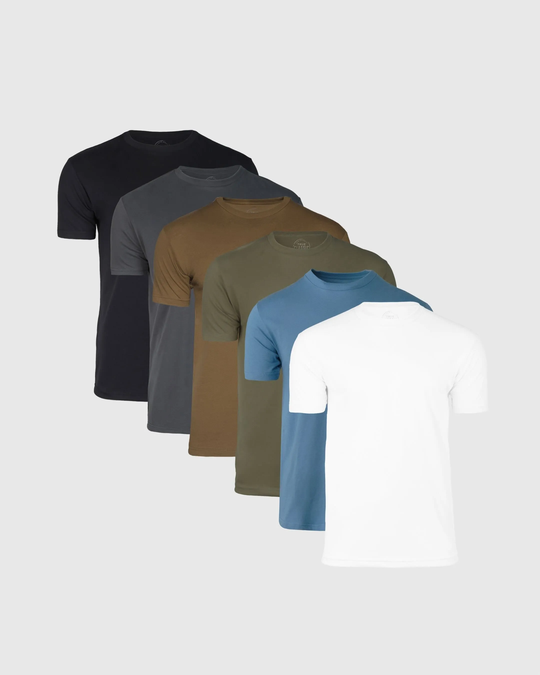 Black White and Colors Crew Neck 6-Pack sold by True Classic