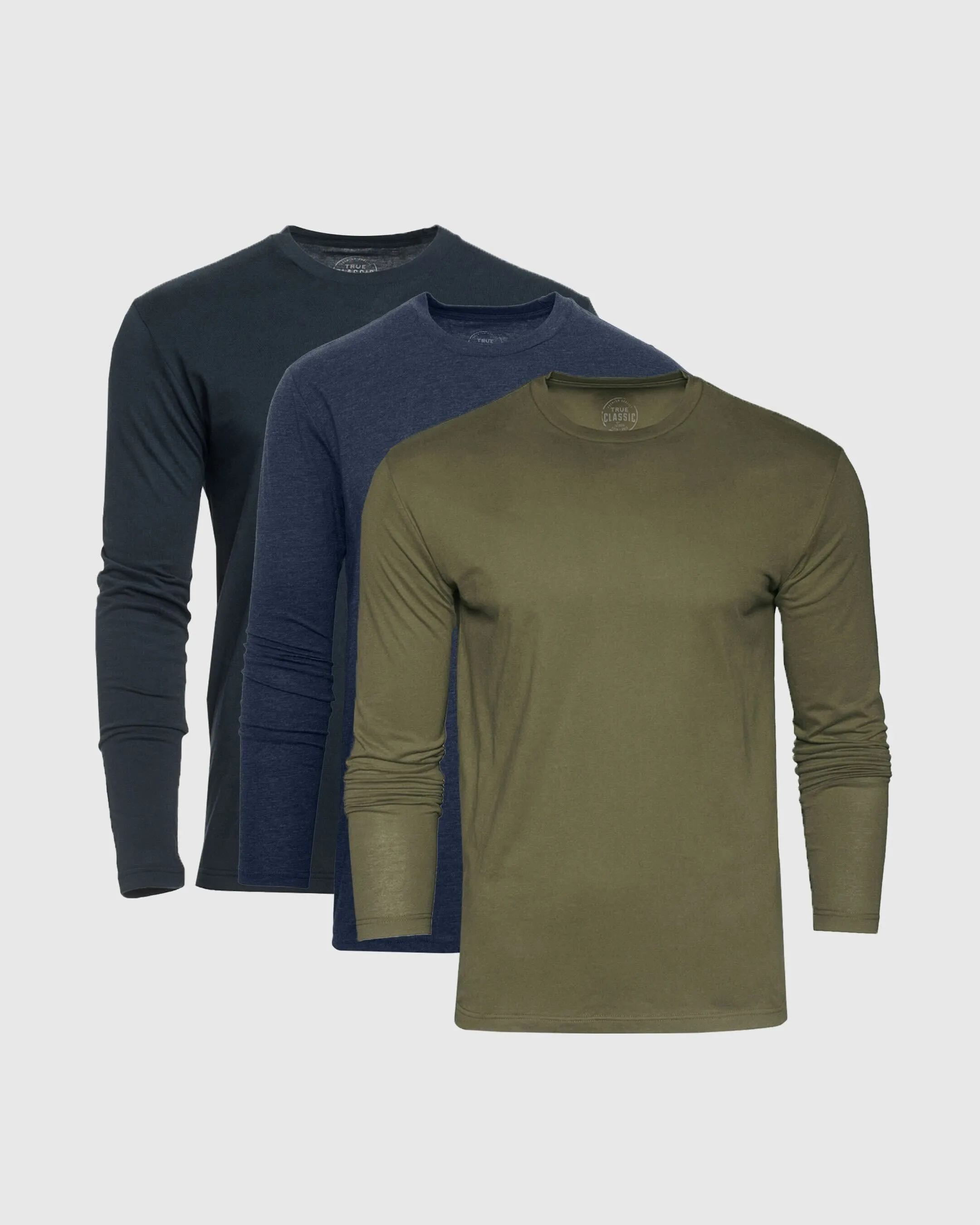 Long Sleeve Color Crew 3-Pack sold by True Classic