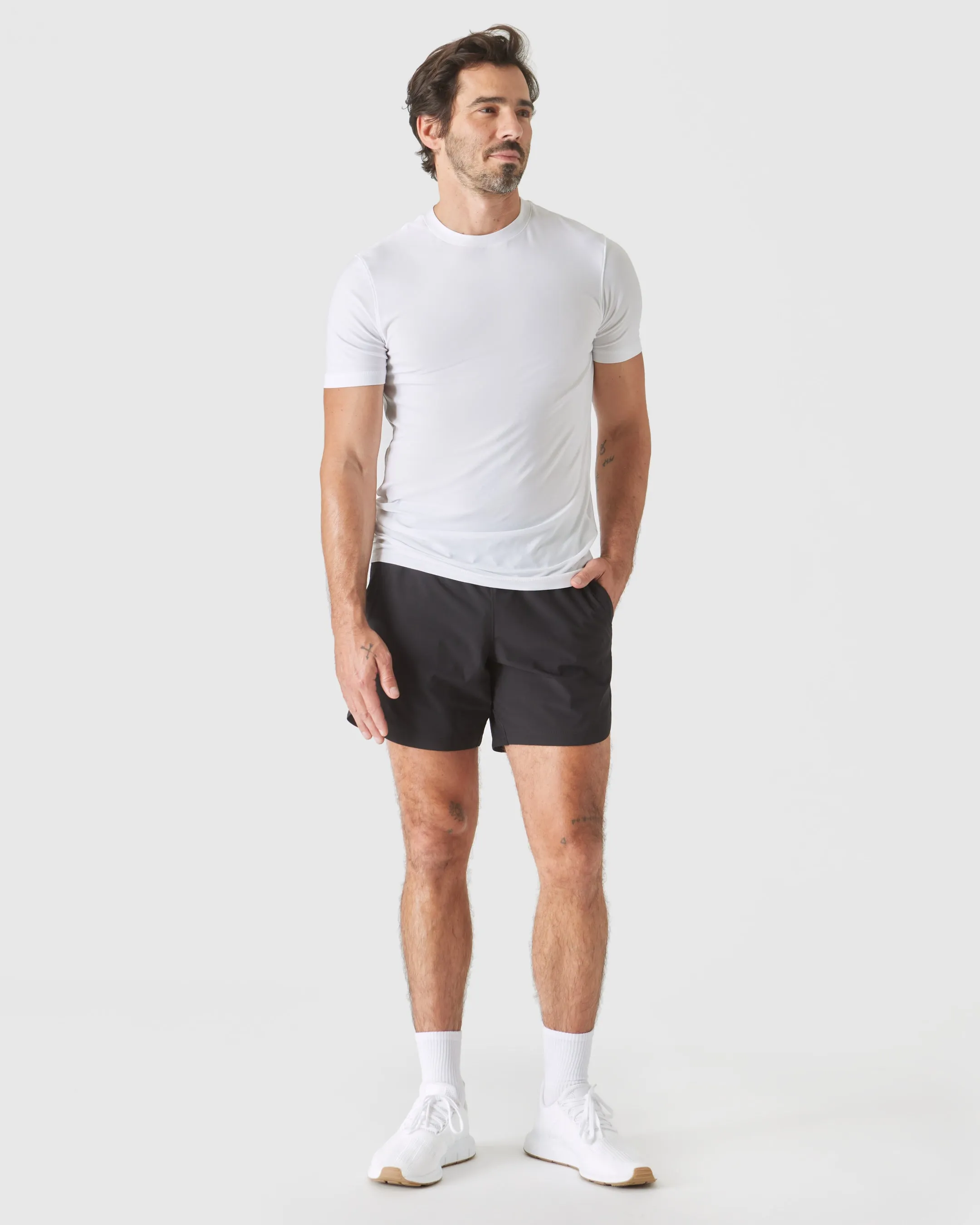 White Tall Active Crew Neck 2.0 sold by True Classic product image thumbnail 4