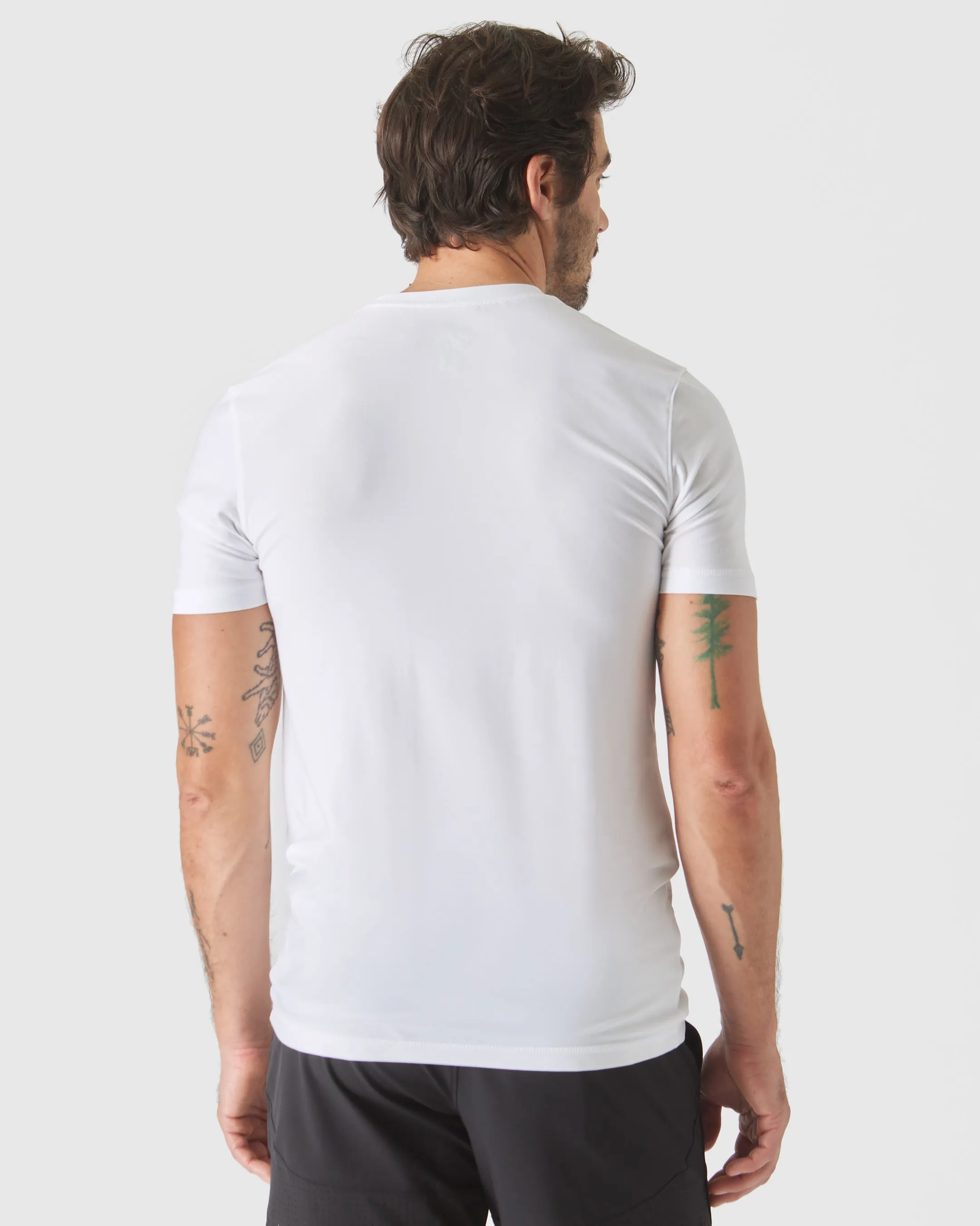 White Tall Active Crew Neck 2.0 sold by True Classic product image thumbnail 3