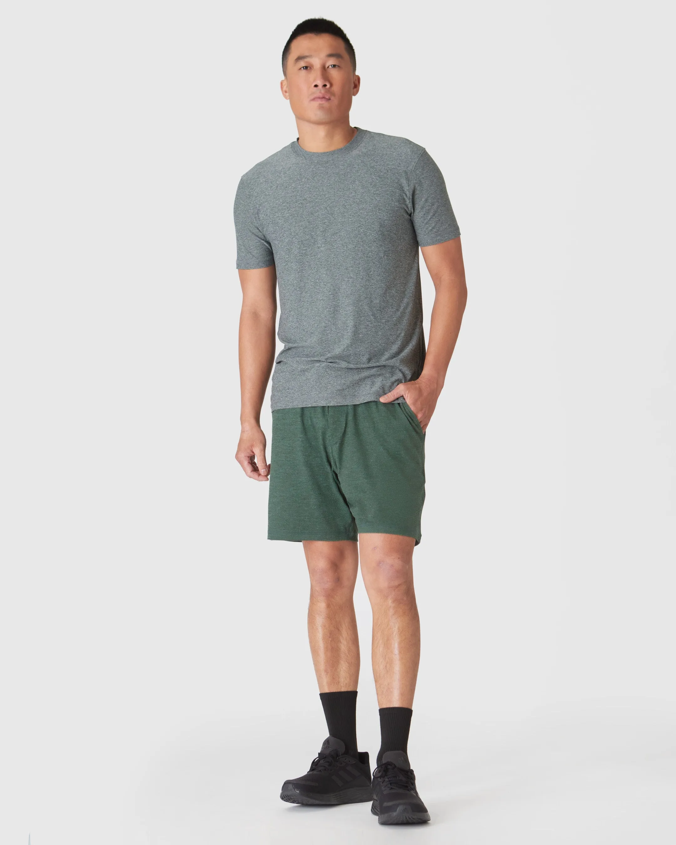 Heather Forest Active Comfort Shorts sold by True Classic product image thumbnail 5