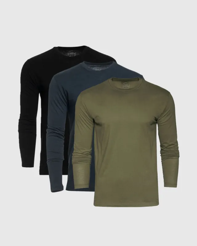 Standard Long Sleeve Crew 3-Pack sold by True Classic