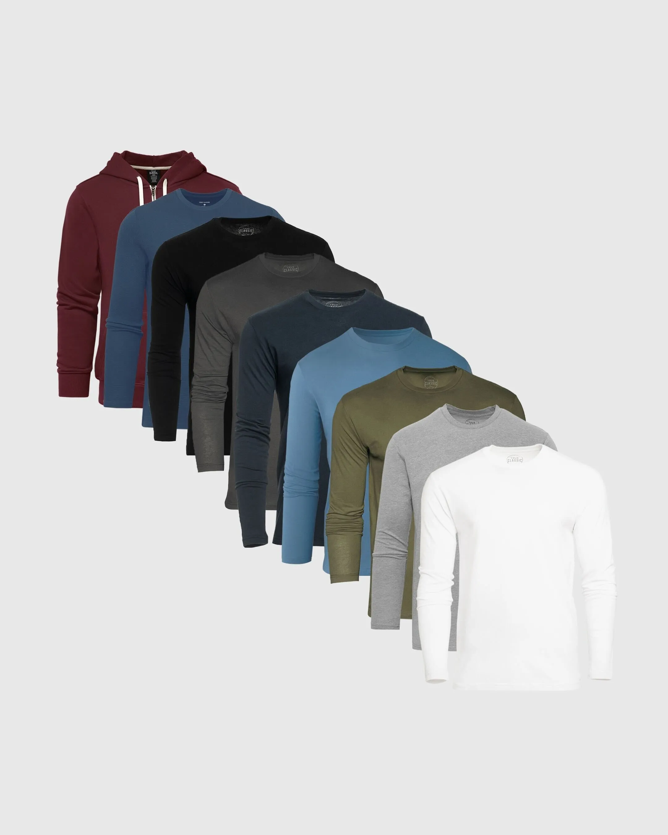 Spectrum Long Sleeve Crew 9-Pack sold by True Classic