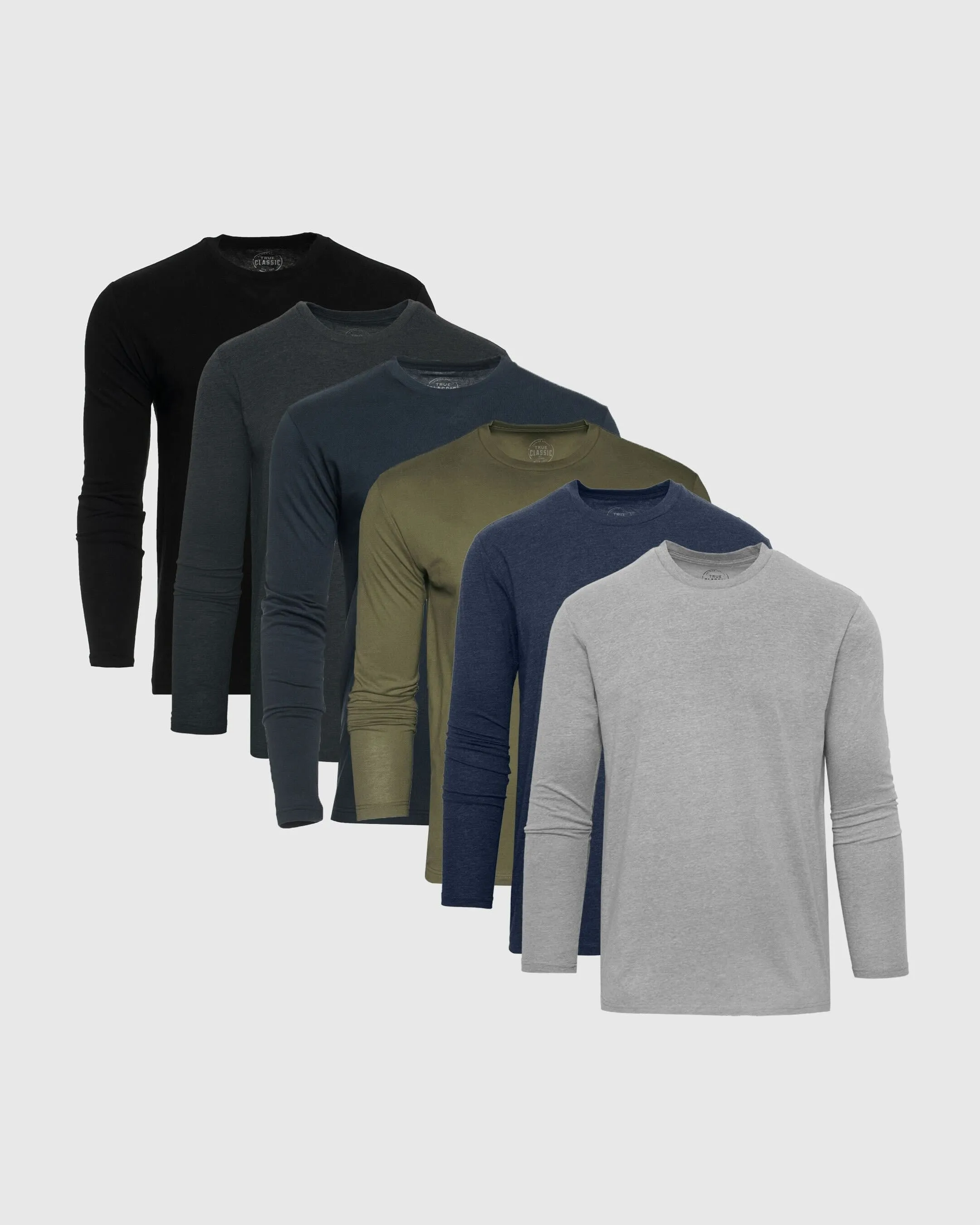 Core Color Long Sleeve Crew 6-Pack sold by True Classic