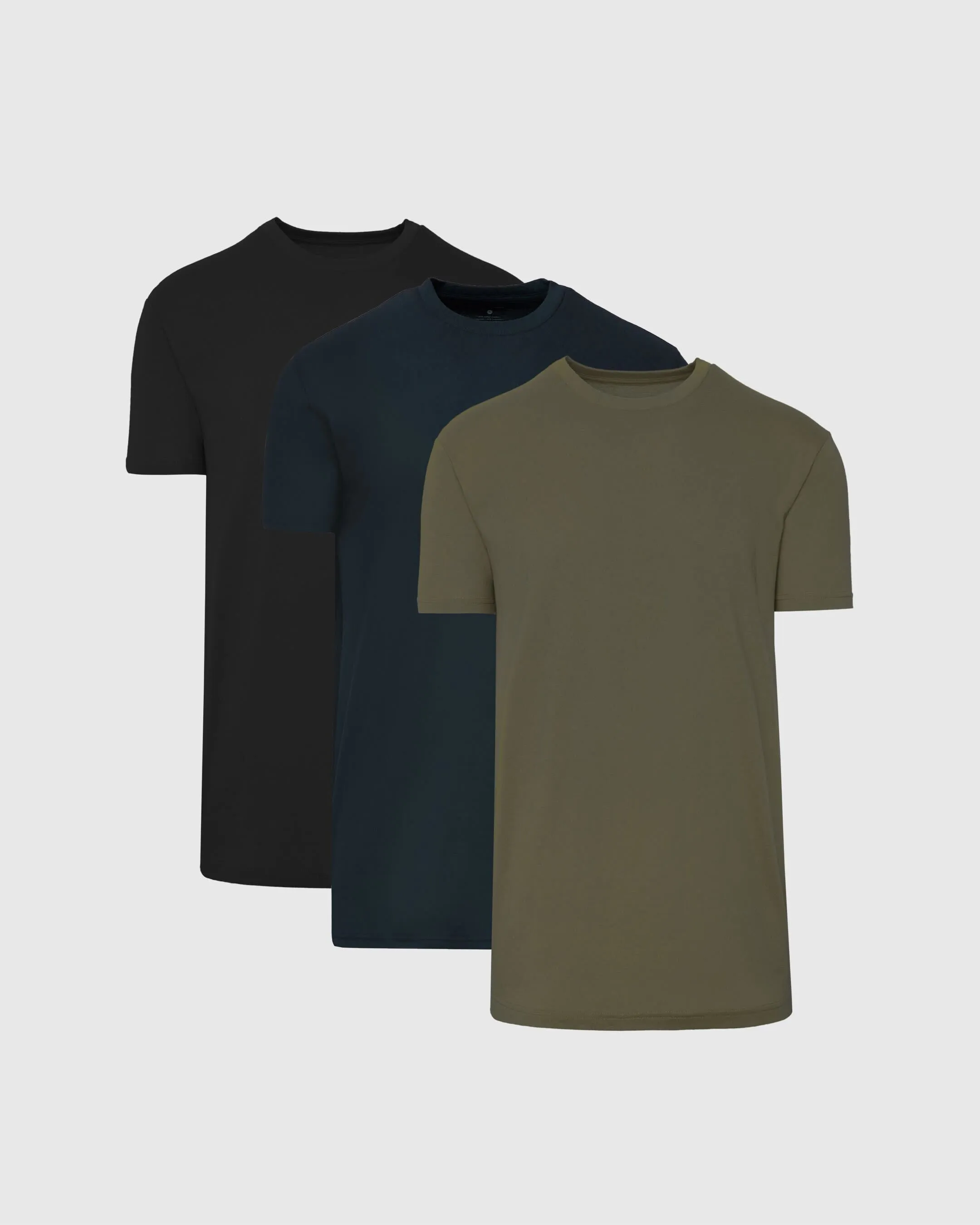 Color Tall Straight Hem Crew Neck T-Shirt 3-Pack sold by True Classic