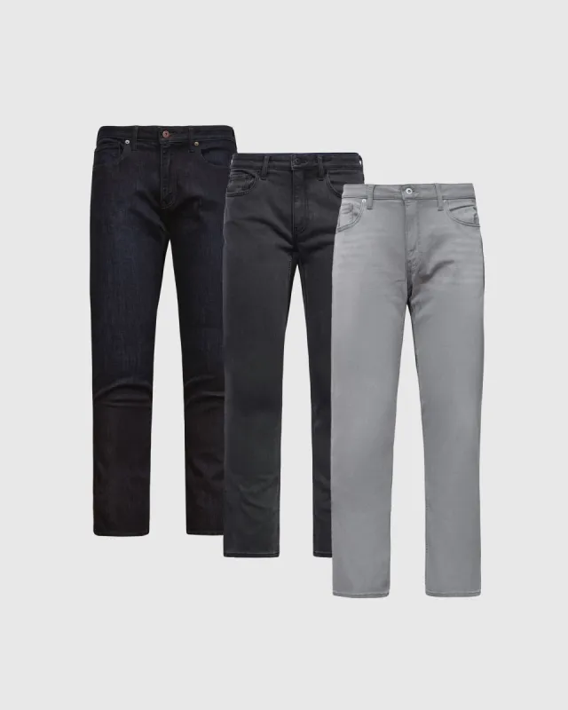 Straight Fit Comfort Jeans 3-Pack sold by True Classic