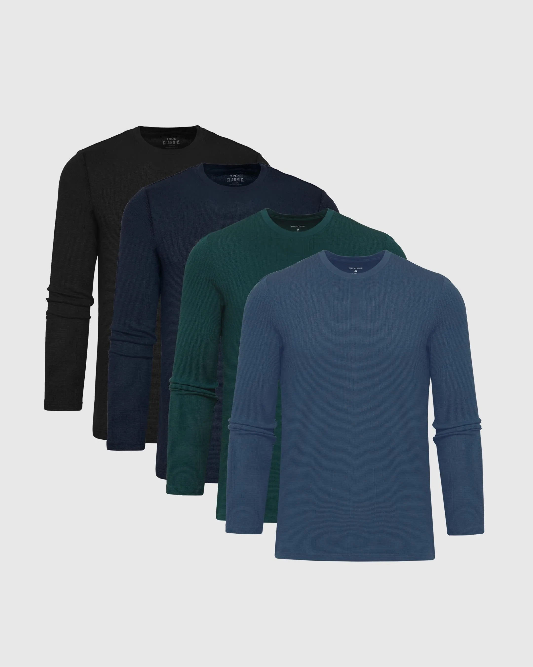 Color Waffle Crew 4-Pack sold by True Classic