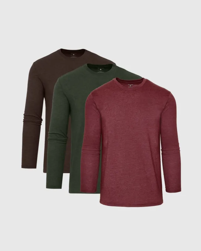 Autumn Blend Long Sleeve Classic Crew  3-Pack sold by True Classic