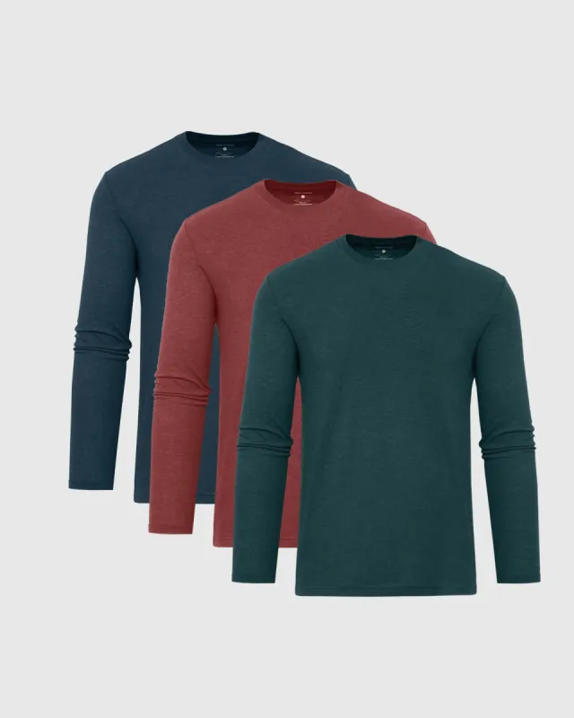 Harvest Coast Long Sleeve Classic Crew 3-Pack sold by True Classic