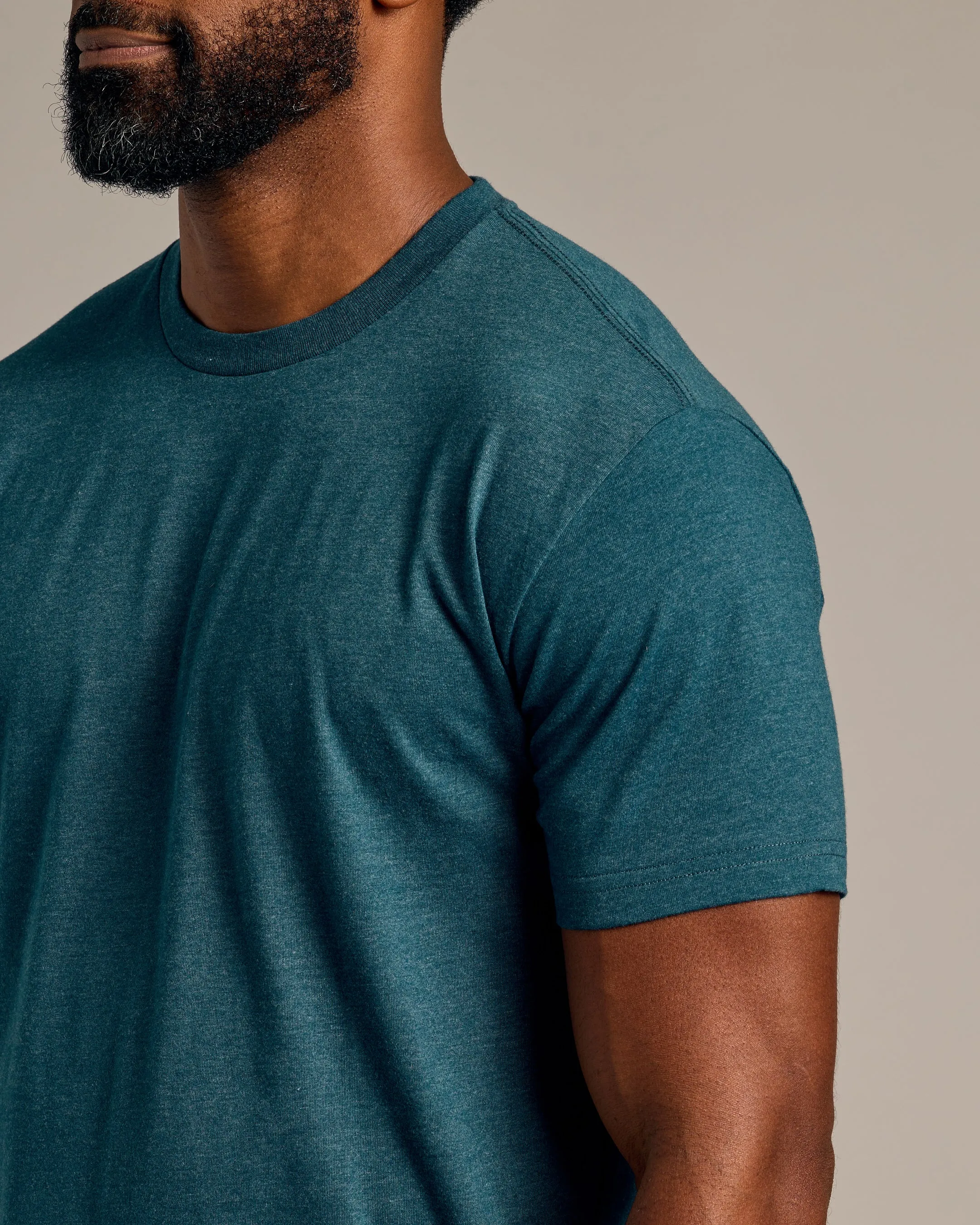 Dark Heather Pond Classic Crew Neck sold by True Classic product image thumbnail 4