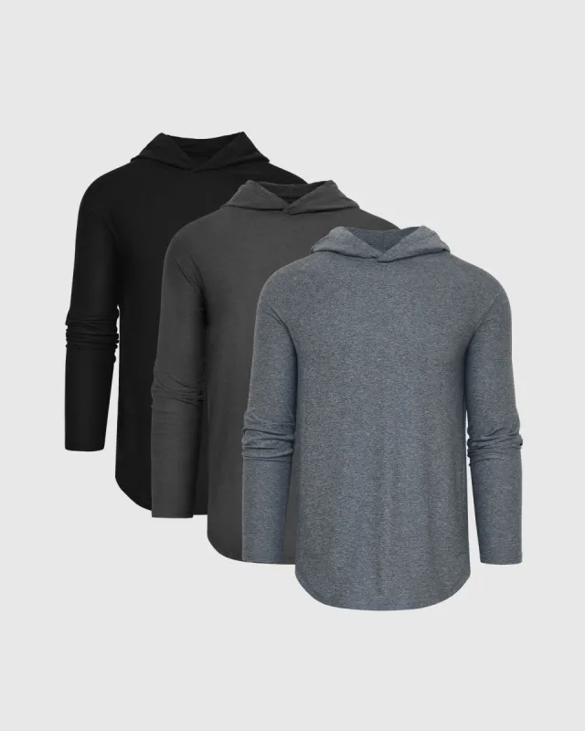 Dark Heather Active Hoodie 3-Pack sold by True Classic