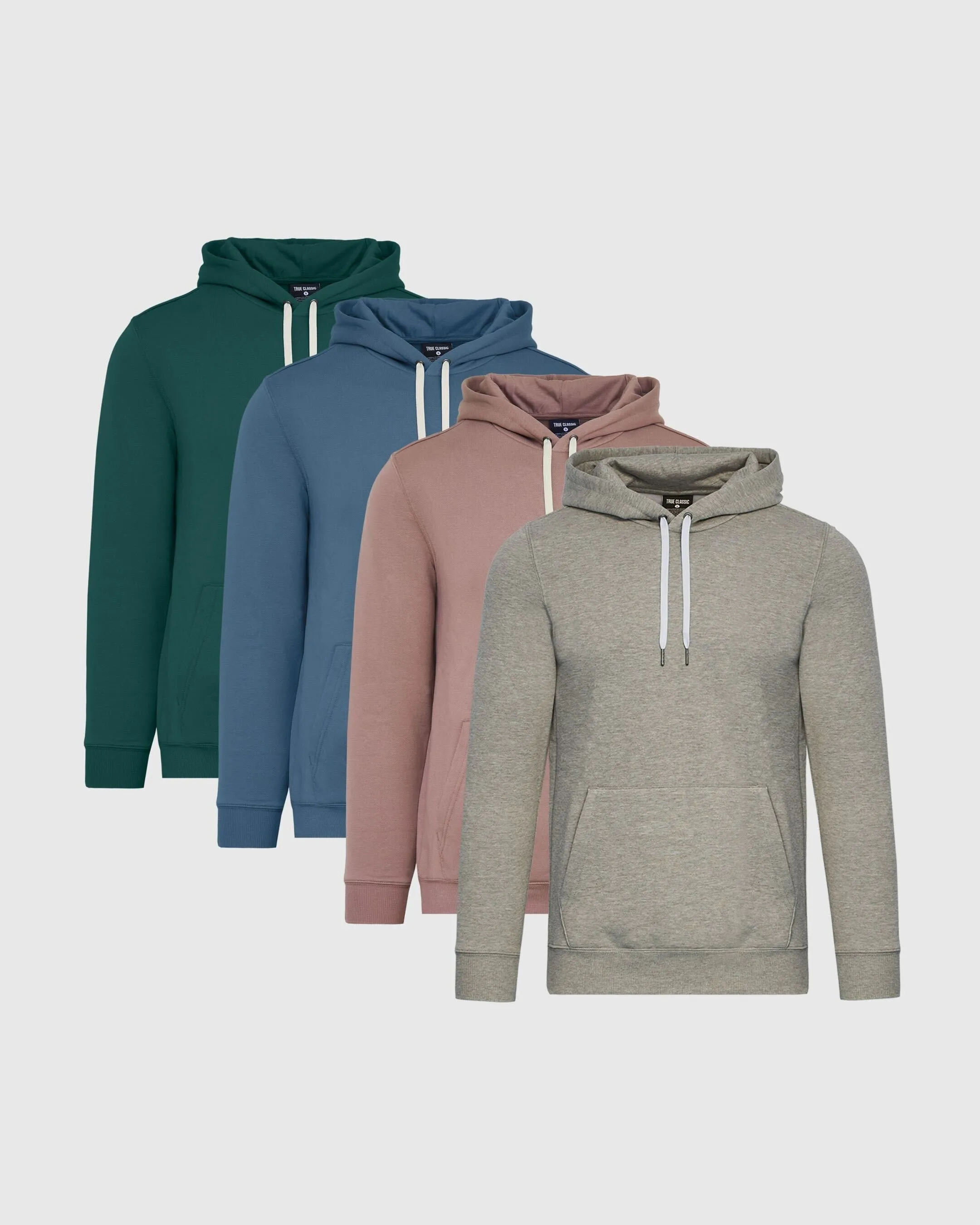 Modern Pullover Fleece Hoodie 4-Pack sold by True Classic