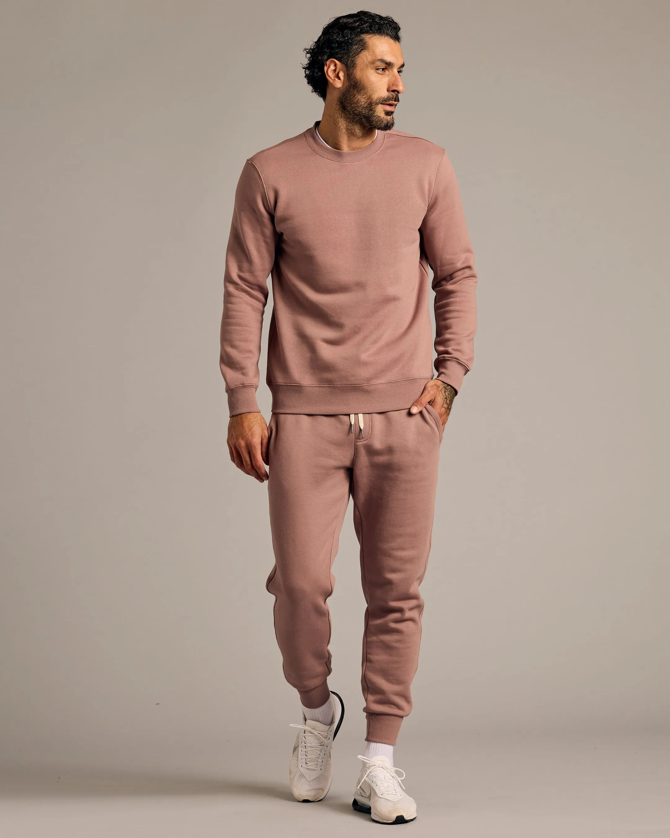 Slate Mauve Pullover Fleece Crew & Jogger 2-Pack sold by True Classic product image thumbnail 4