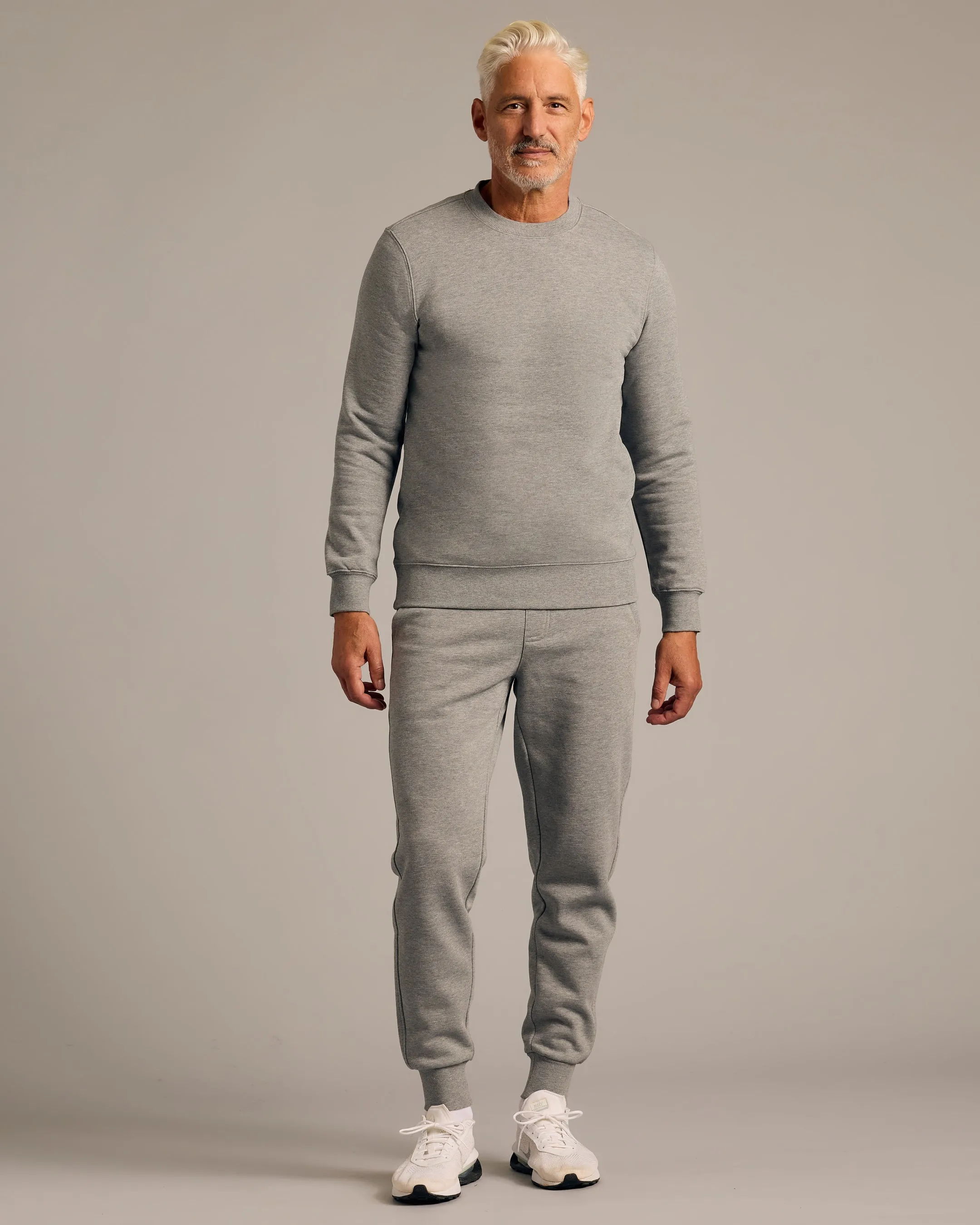 Medium Heather Gray Fleece Crew and Jogger 2-Pack sold by True Classic product image thumbnail 4