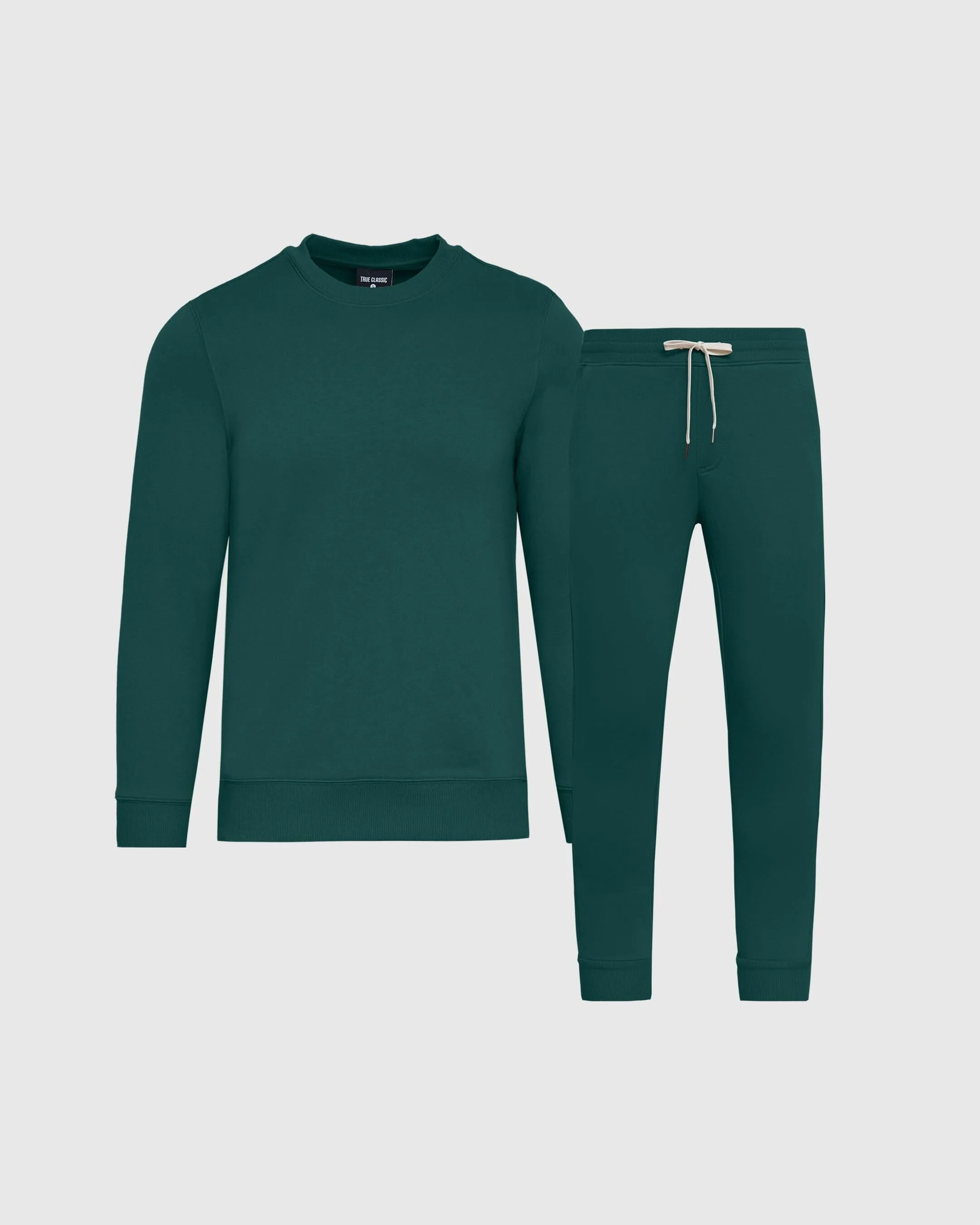 Emerald Pullover Fleece Crew & Jogger 2-Pack sold by True Classic