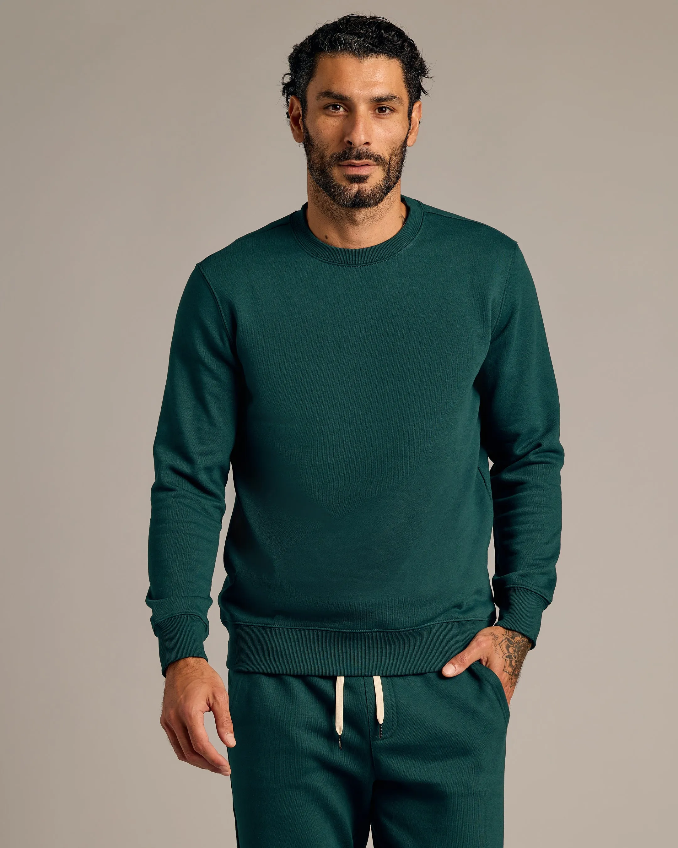 Emerald Pullover Fleece Crew & Jogger 2-Pack sold by True Classic product image thumbnail 2