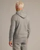 Medium Heather Gray Fleece French Terry Pullover Hoodie sold by True Classic