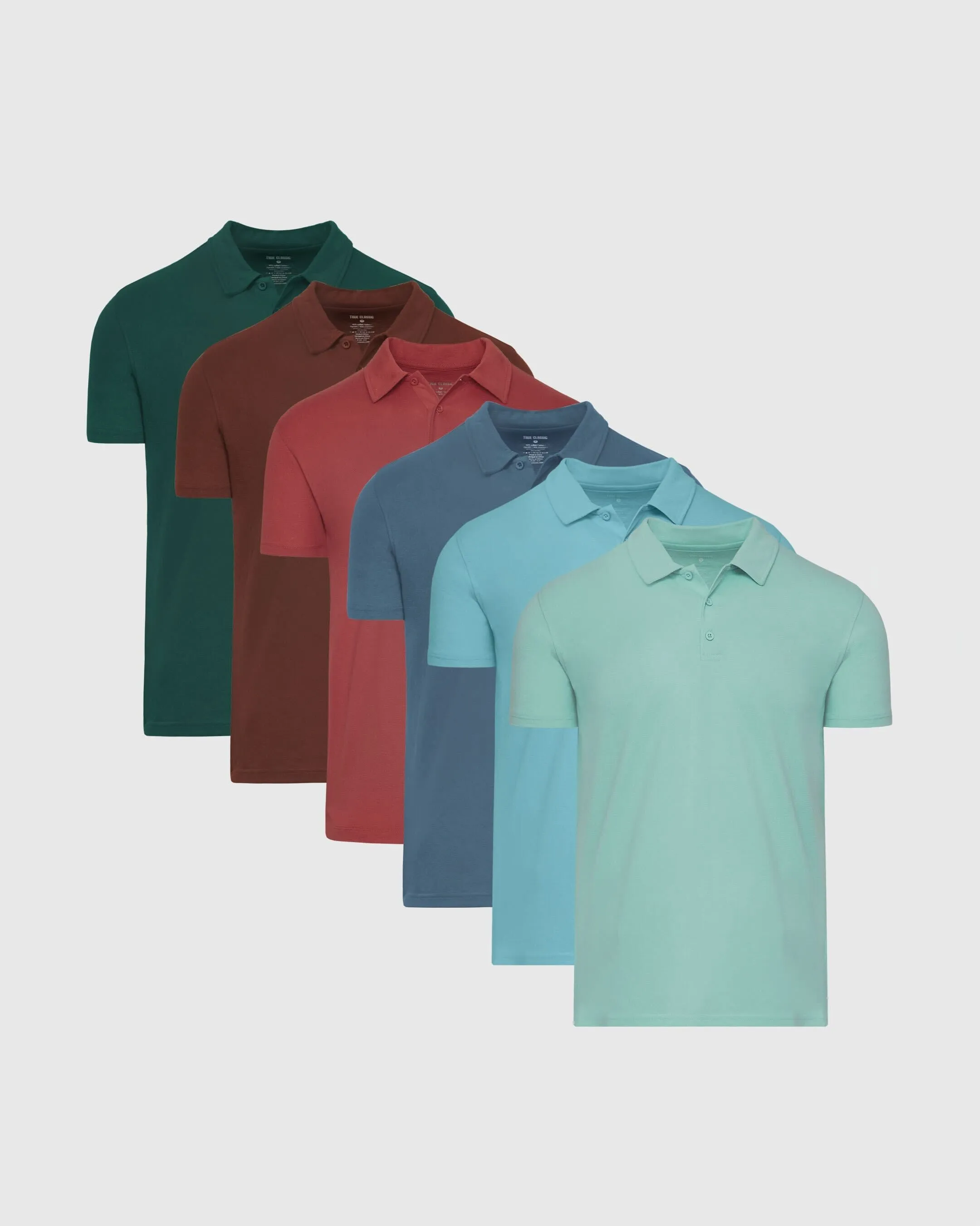 Fall Colors Short Sleeve Polo 6-Pack sold by True Classic