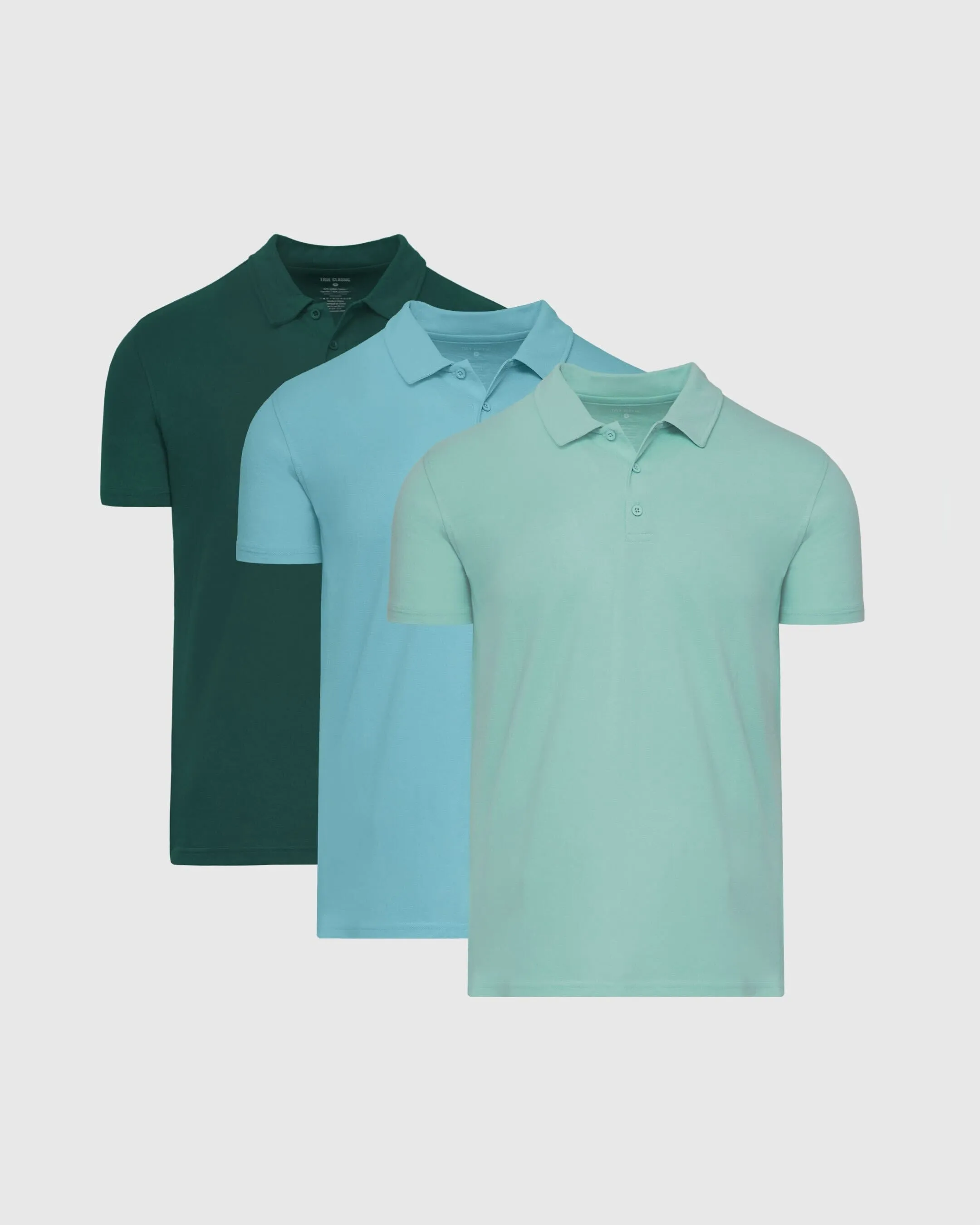 Crisp Air Colors Polos 3-Pack sold by True Classic