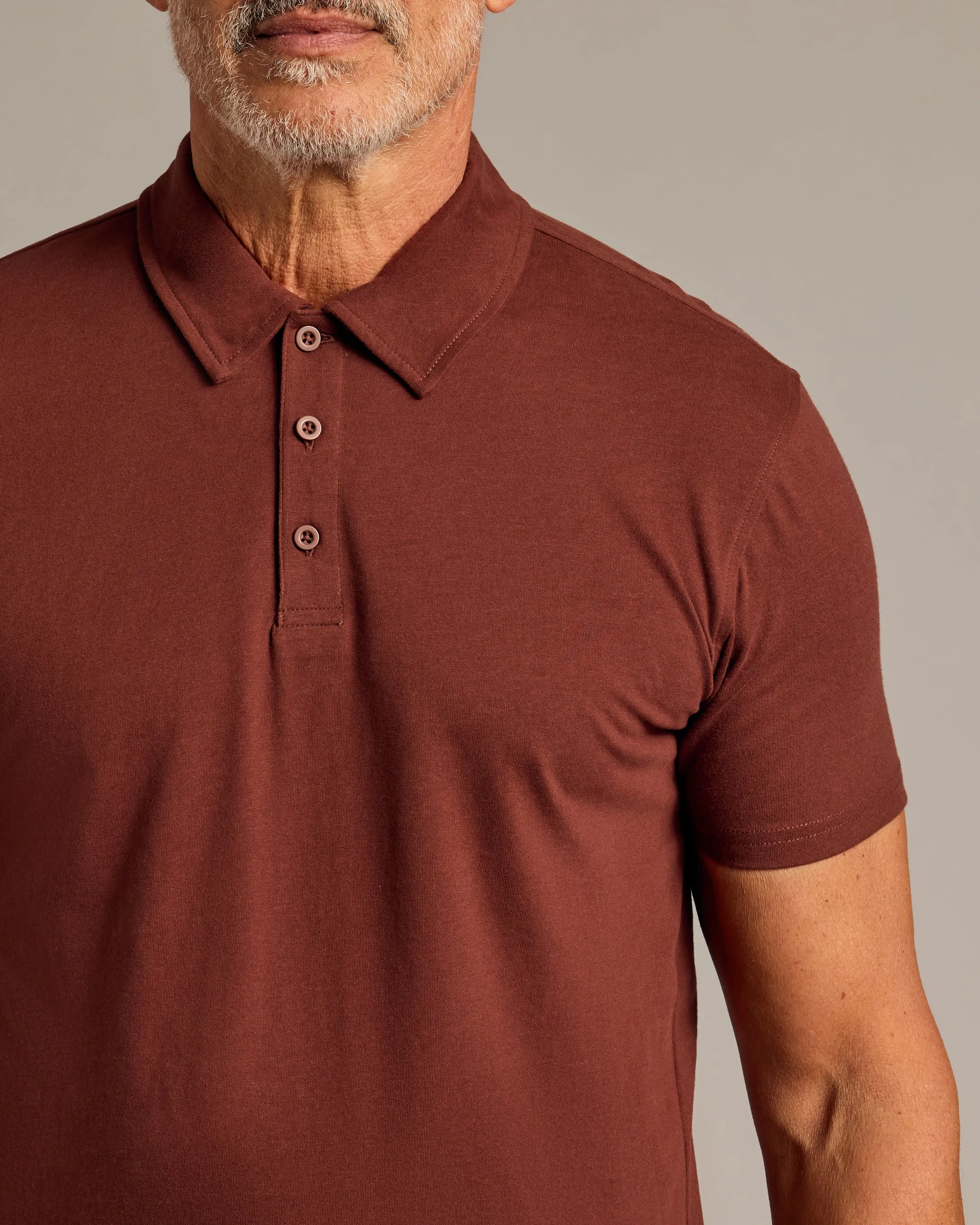 Dark Chocolate Classic Polo sold by True Classic product image thumbnail 4