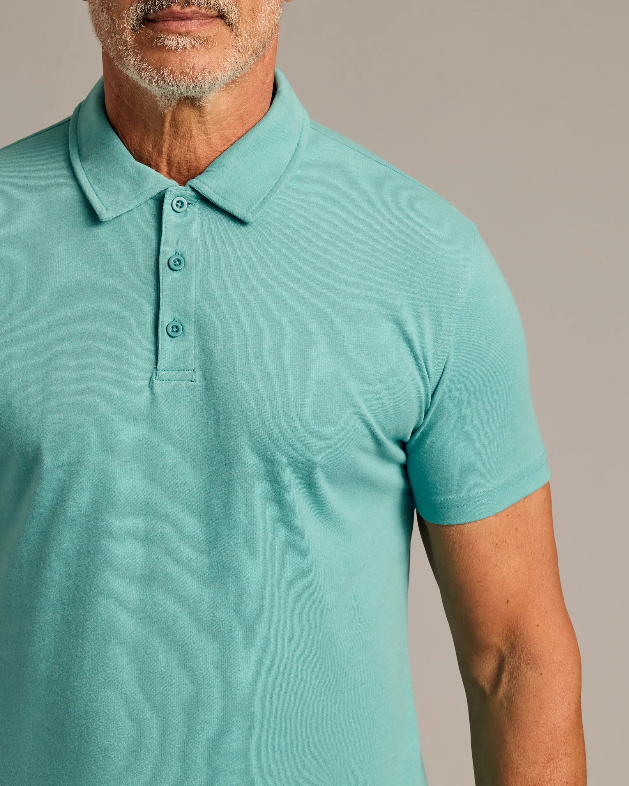 Dark Heather Oceanic Classic Polo sold by True Classic product image thumbnail 4