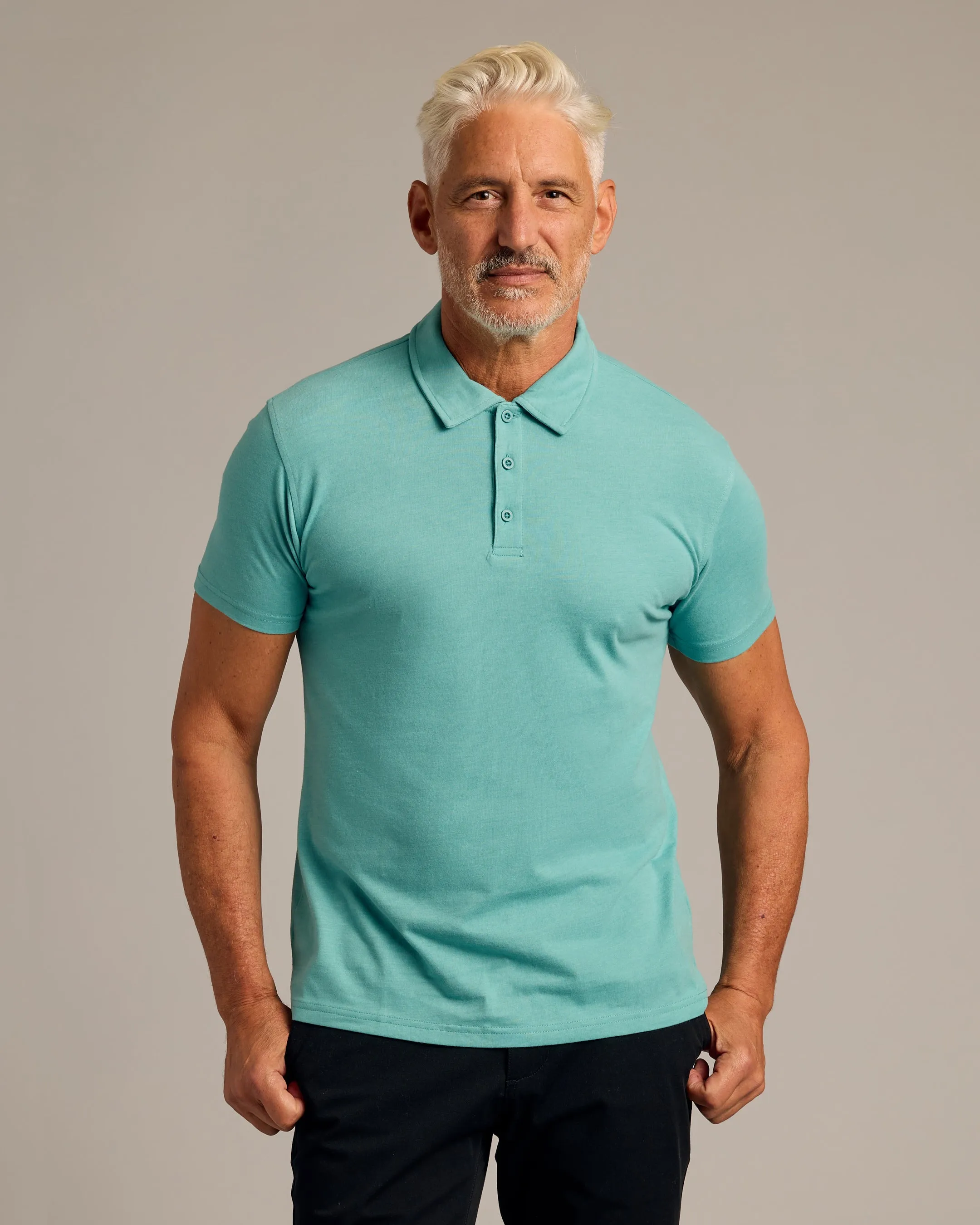 Dark Heather Oceanic Classic Polo sold by True Classic