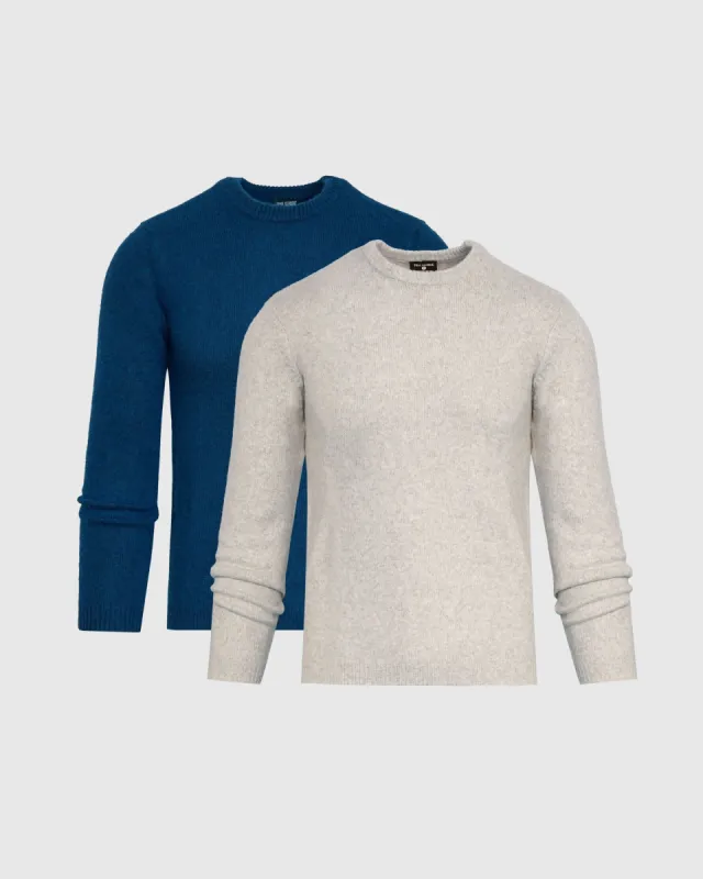 Light Fiord Marled Crew Neck Sweater 2-Pack sold by True Classic