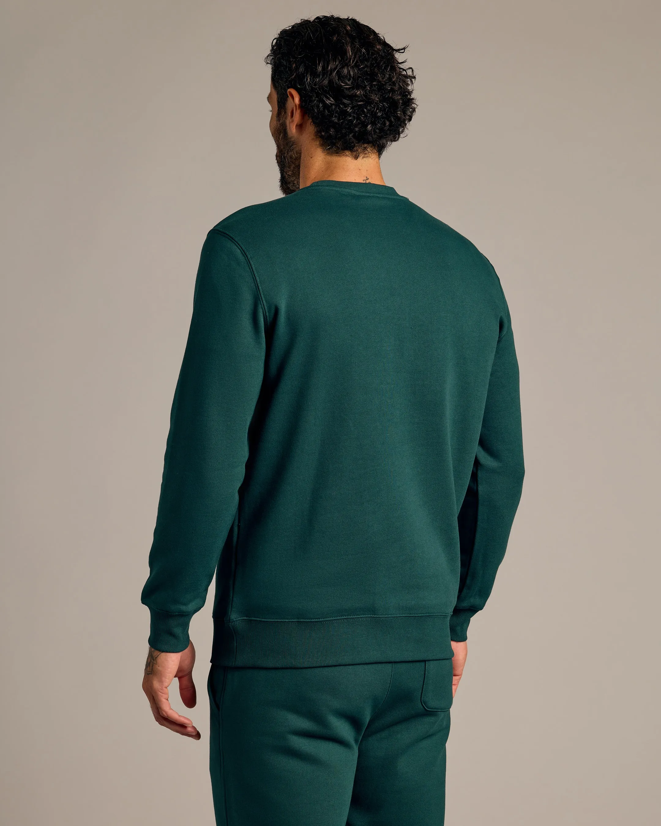Emerald Fleece French Terry Pullover Crew Neck Sweatshirt sold by True Classic product image thumbnail 3
