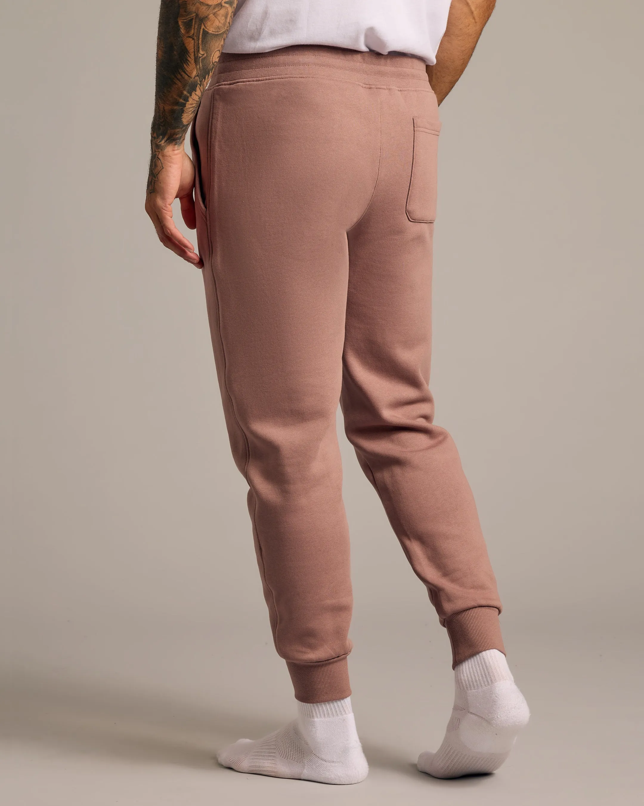 Slate Mauve Fleece French Terry Joggers sold by True Classic product image thumbnail 3