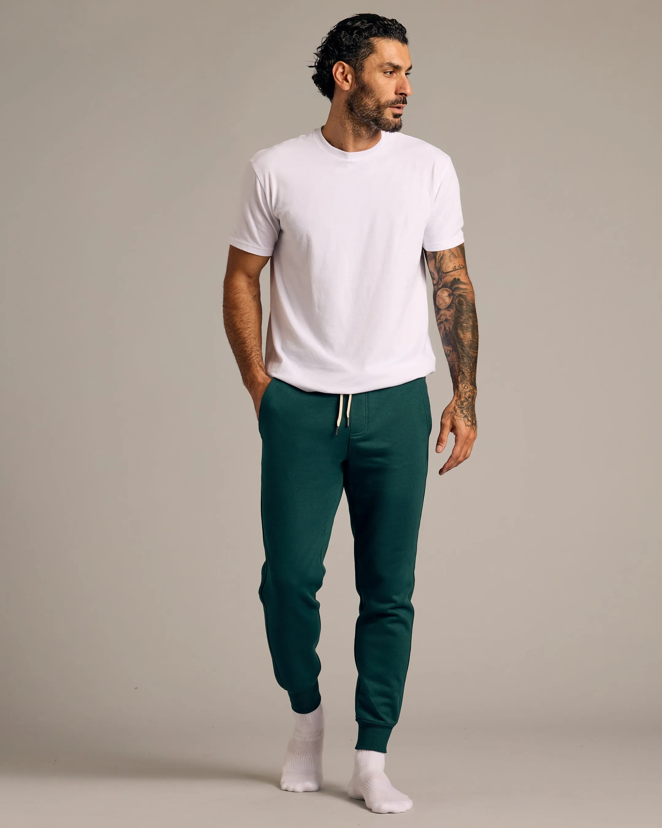 Emerald Fleece French Terry Joggers sold by True Classic product image thumbnail 4