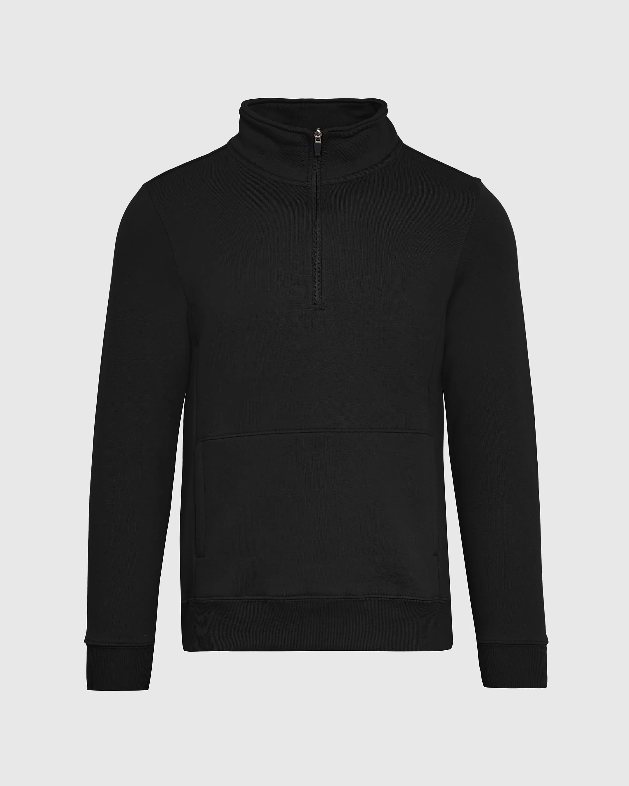 Black Half Zip Fleece Sweatshirt sold by True Classic product image thumbnail 2
