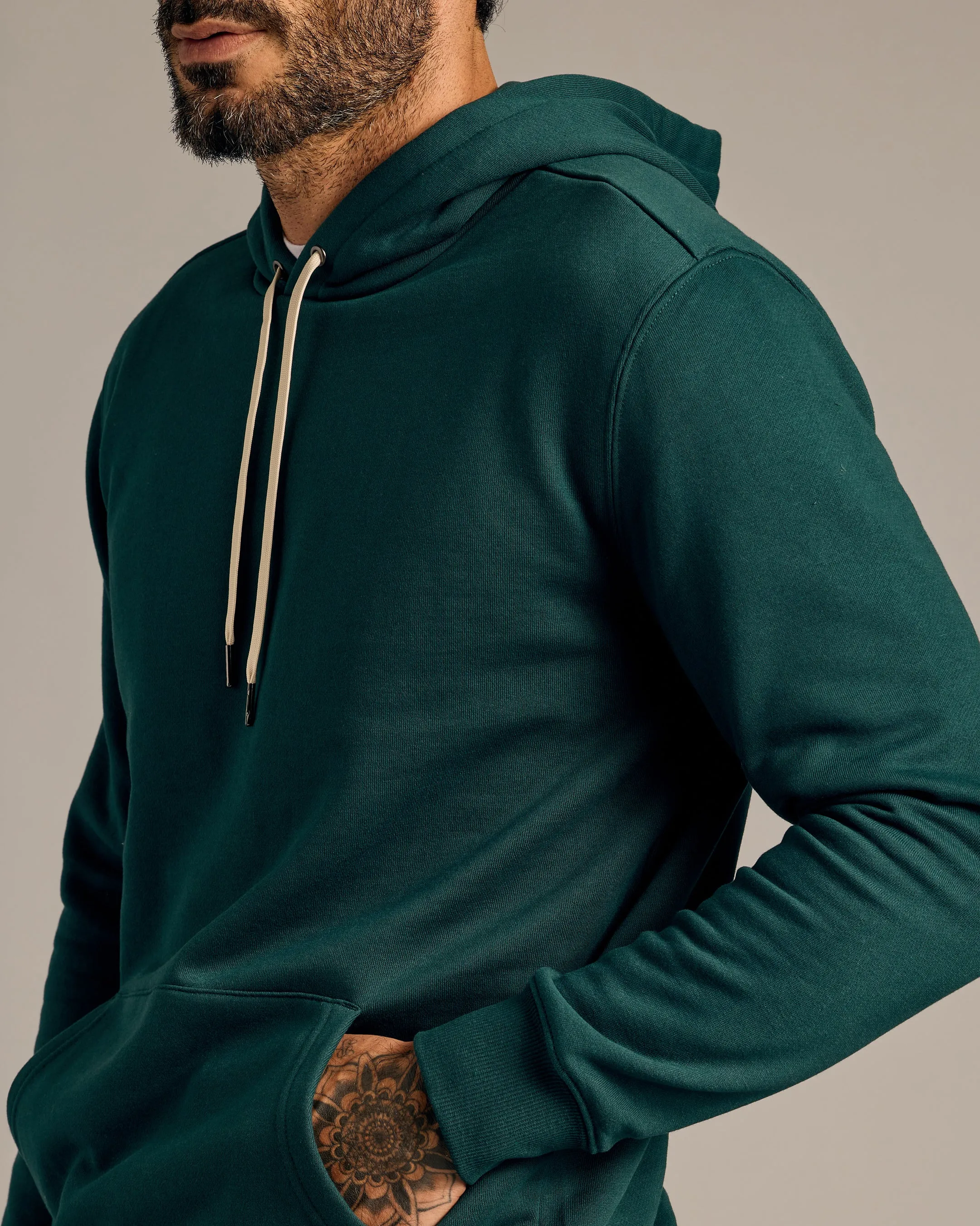 Emerald Fleece French Terry Pullover Hoodie sold by True Classic product image thumbnail 5