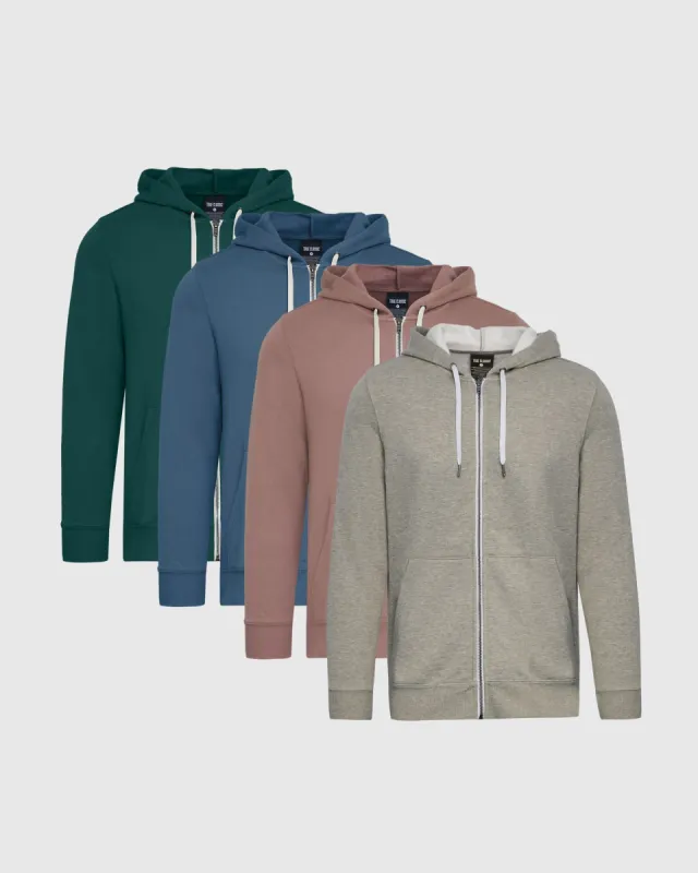 Warm Full Zip Fleece Hoodie 4-Pack sold by True Classic