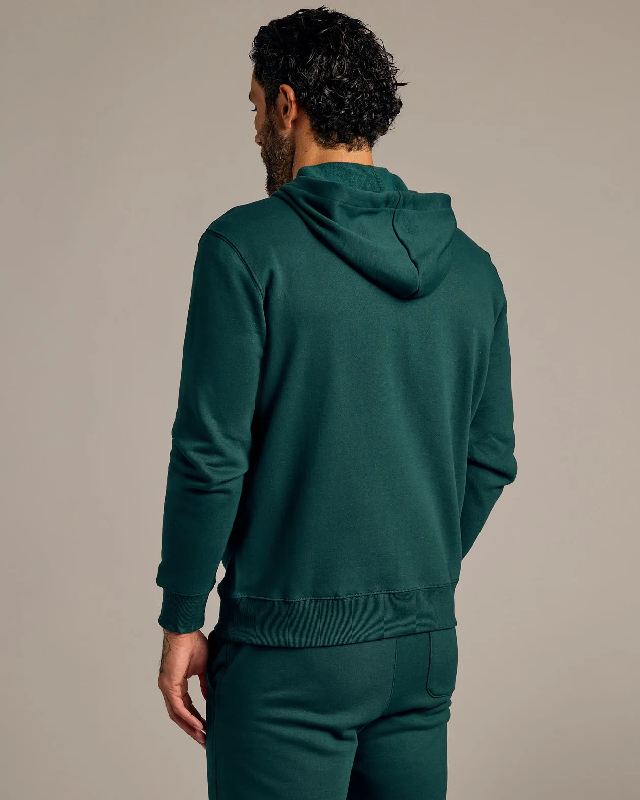 Emerald Fleece French Terry Zip Hoodie sold by True Classic product image thumbnail 3