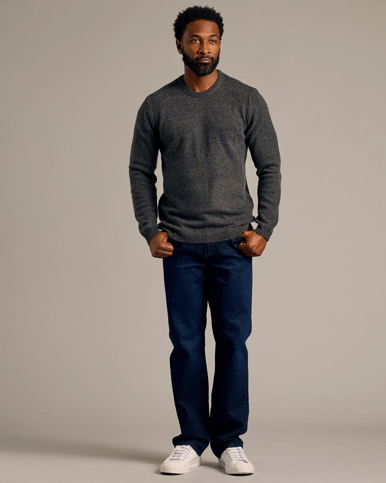 Heather Gray Marled Crew Neck Sweater 2-Pack sold by True Classic product image thumbnail 4