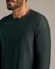 Dark Heather Forest Active Long Sleeve Crew T-Shirt sold by True Classic