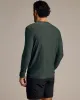 Dark Heather Forest Active Long Sleeve Crew T-Shirt sold by True Classic