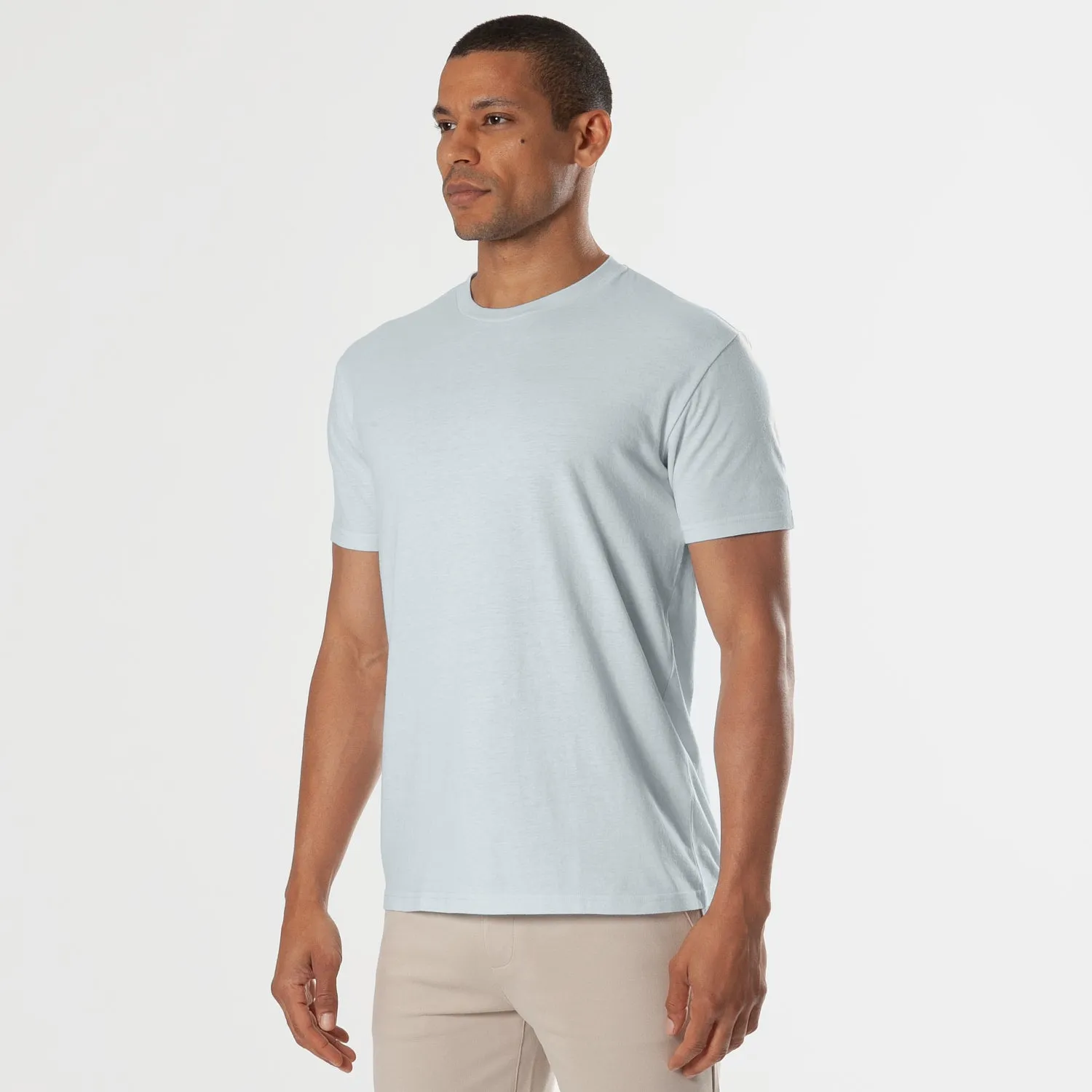 Blue Quartz Classic Short Sleeve Crew Neck T-Shirt sold by True Classic product image thumbnail 4